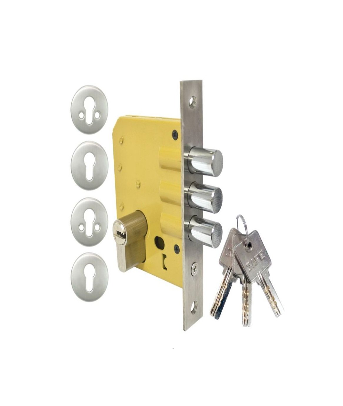 Cerradura De Seguridad De Incrustar 3 Barras Llave Multipunto SAFE 1 Cerradura De Seguridad De Incrustar 3 Barras Llave Multipunto SAFE