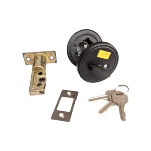 Cerradura De Seguridad Negra Llave/Mariposa D101-MB DISCOVER