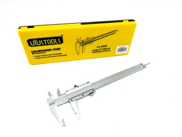 Calibrador Pie de Rey 6" Caja Plástica CLA006 UYUSTOOLS