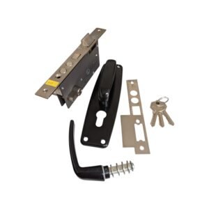 Cerradura Incrustar Negra i370 Llave/Llave DURALOCK