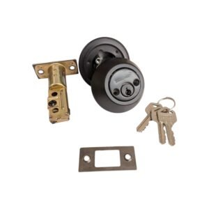 Cerradura De Seguridad Negra 2 Cilindros D102-MB DISCOVER
