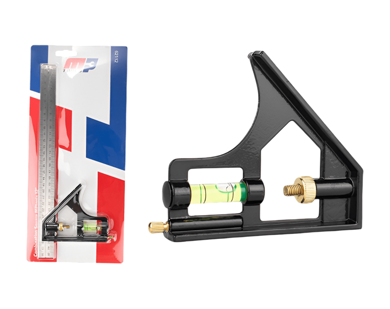 Escuadra Combinada 12" Con Nivel Metálica 1101358 MP TOOLS 1 Escuadra Combinada 12" Con Nivel Metálica 1101358 MP TOOLS