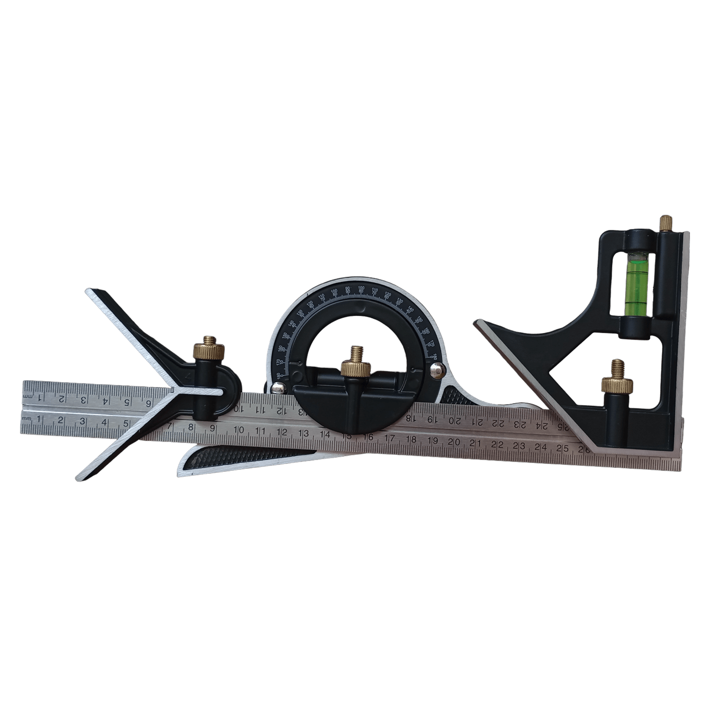 Escuadra Combinación 12" Con Transportador IO TOOLS 1 Escuadra Combinación 12" Con Transportador IO TOOLS