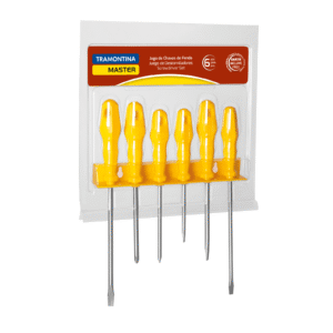 Destornilladores 6 Piezas Amarillo MASTER TRAMONTINA