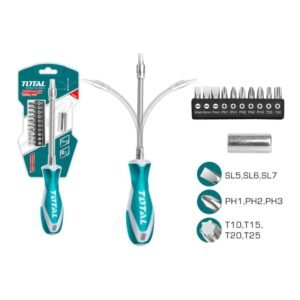 Destornillador Flexible Con 12 Puntas THT250FL1206 TOTAL