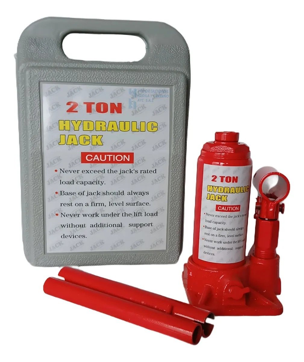 Gato Hidráulico De 2 Toneladas Tipo Botella Con Estuche CHINO 1 Gato Hidráulico De 2 Toneladas Tipo Botella Con Estuche CHINO