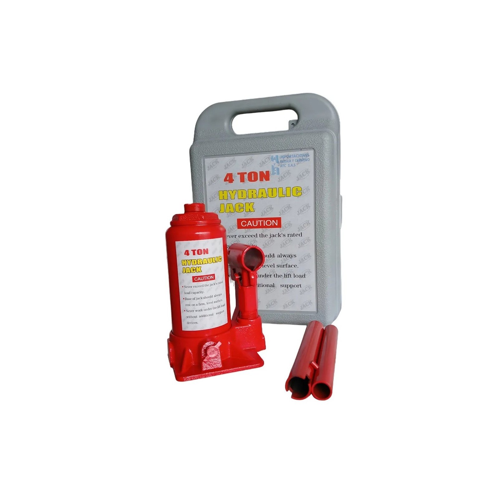Gato Hidráulico De 4 Toneladas Tipo Botella Con Estuche CHINO 1 Gato Hidráulico De 4 Toneladas Tipo Botella Con Estuche CHINO