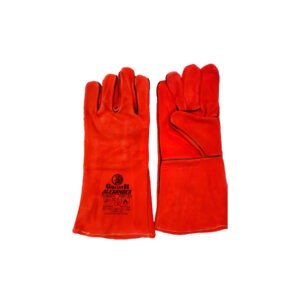 Guante De Cuero Para Soldar 14" Rojo