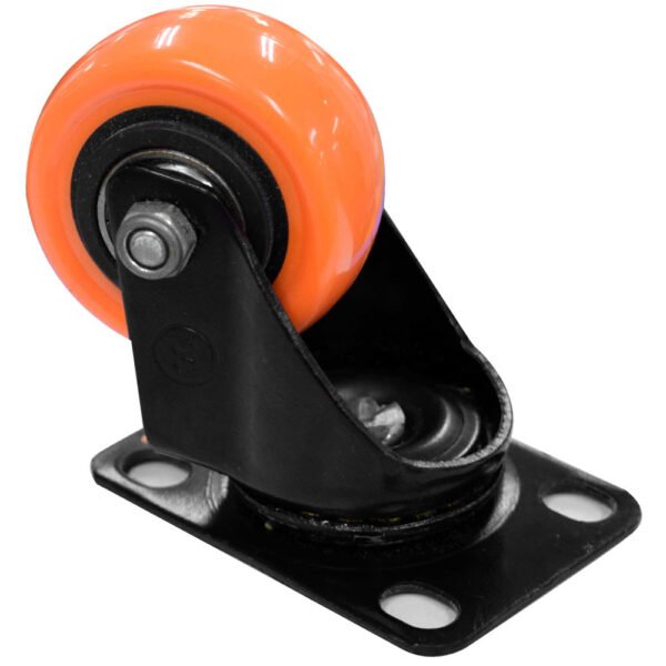 Rodachina 2" Plataforma Giratoria Naranja CHINO