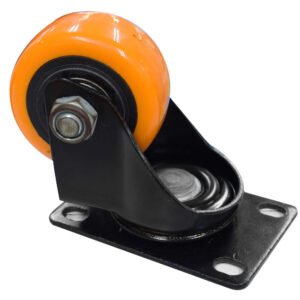 Rodachina 2-1/2″ Plataforma Giratoria NARANJA