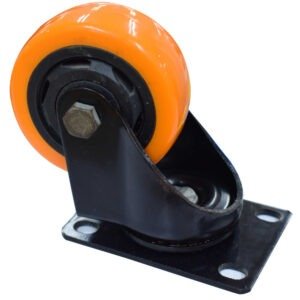 Rodachina 3″ Plataforma Giratoria NARANJA