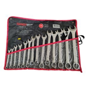 Llaves Mixtas Pulg 3/8" A 1-1/4" 14 Piezas HDM-85-907 HANDYMAN