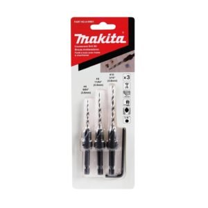 Avellanadores Para Madera #6 +8 +10 (3 PIEZAS) A-99661 MAKITA