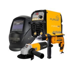 Soldador 180A + Taladro FD75 + Pulidora + Careta Combo FURIUS