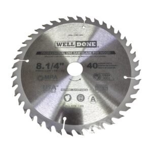 Sierra Circular 8.1/4" x 40 Dientes Tungsteno Madera CWS-840 WELLDONE