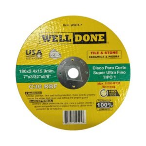 Disco Pulir Refractario  7"x 5/8" ASDT-7 WELLDONE