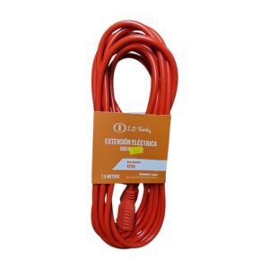 Extensión 7.5Mt x14AWG Naranja IO TOOLS