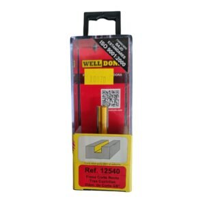 Fresa Recta Para Corte 3/8″ (2 Filos) 12540 WELLDONE