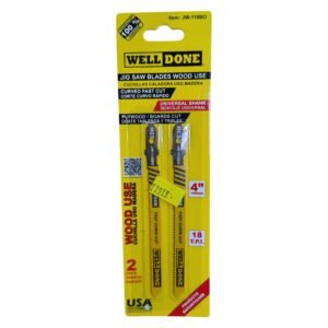 Sierra Para Caladora JW-118BO x 2 Unidades Para Madera WELLDONE
