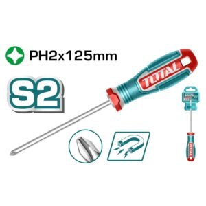 Destornillador Estría (6) 1/4" x 5" CV TSDPH2125 TOTAL