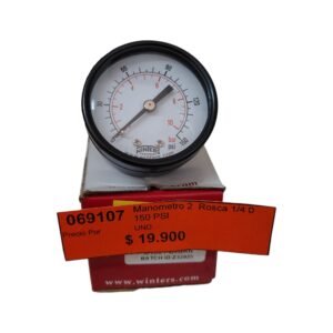 Manómetro 2″ Rosca 1/4″ 0 – 150PSI